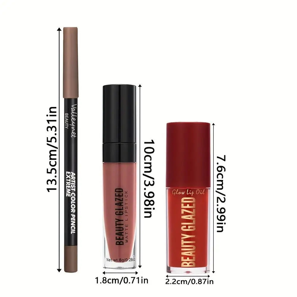 Set de maquillaje de 3 piezas