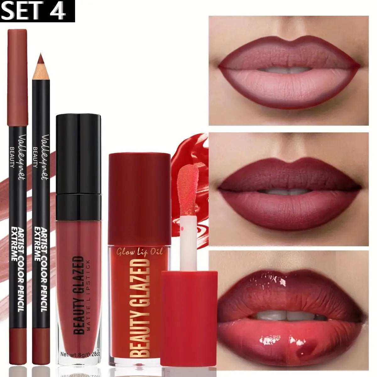 Set de maquillaje de 3 piezas