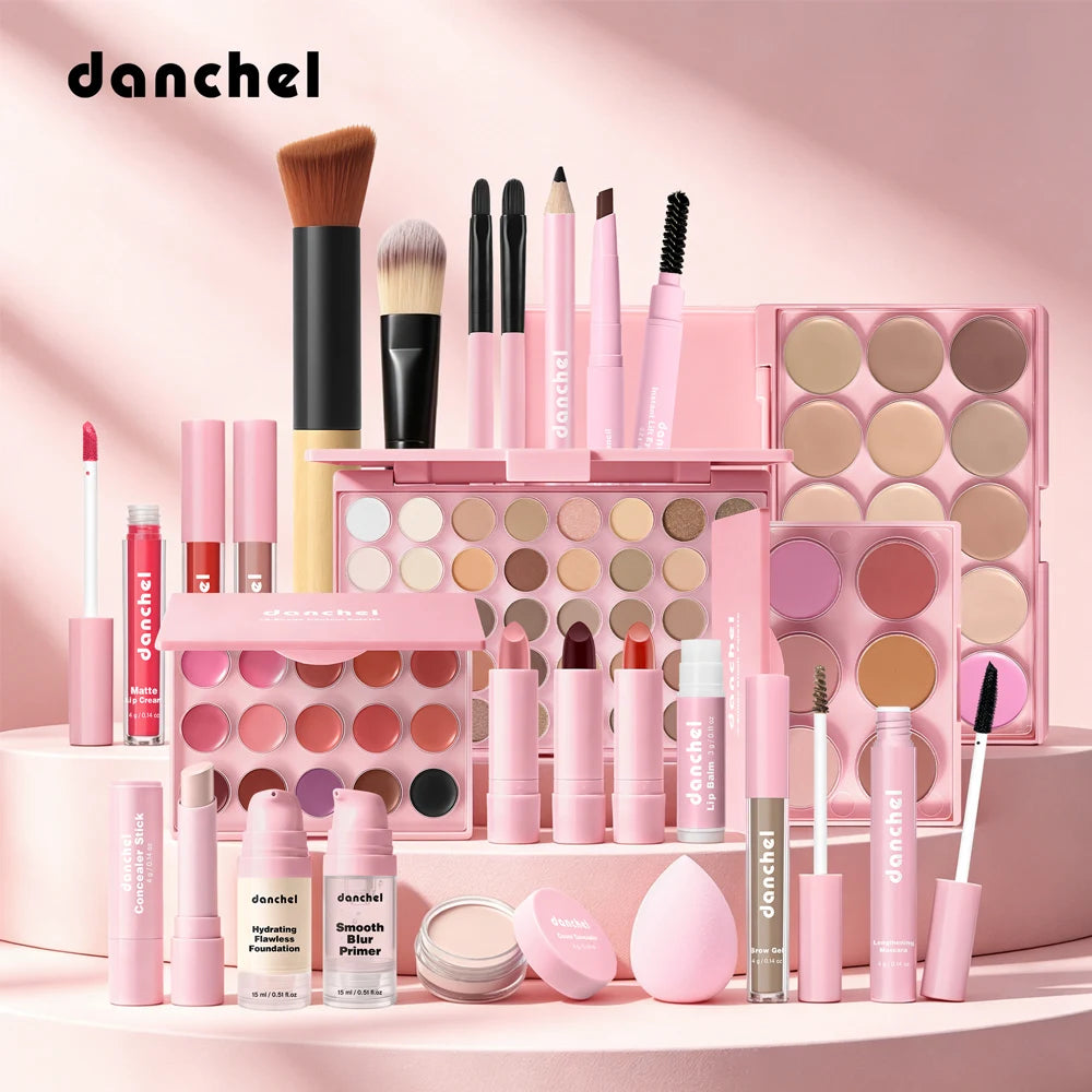 Set de maquillaje todo en uno que reúne todos los cosméticos